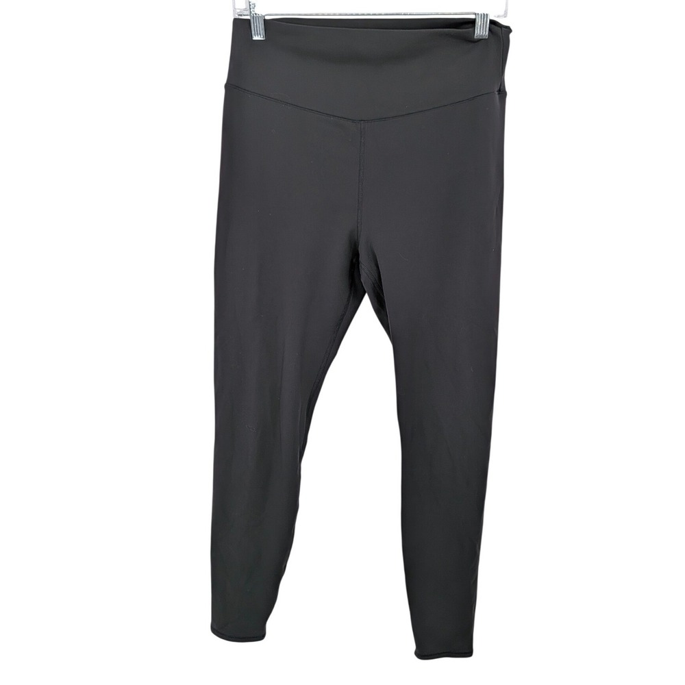 Vuori Fleece Lined Leggings Women XL Black High Rise Pants Outdoor Activewear